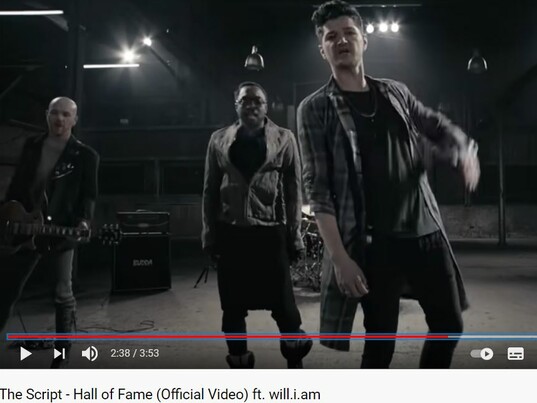 YouTube: The Script - Hall of Fame (Official Video) ft. will.i.am