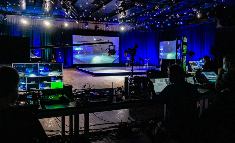 Die Loft eignet sich auch für ein Livestream-Studio in THE HALL
